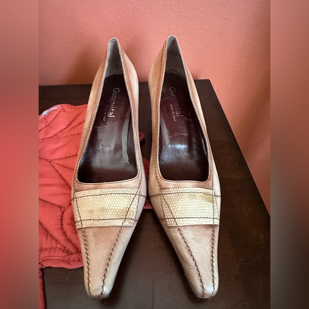 Gunmetal shoes made in Italy
